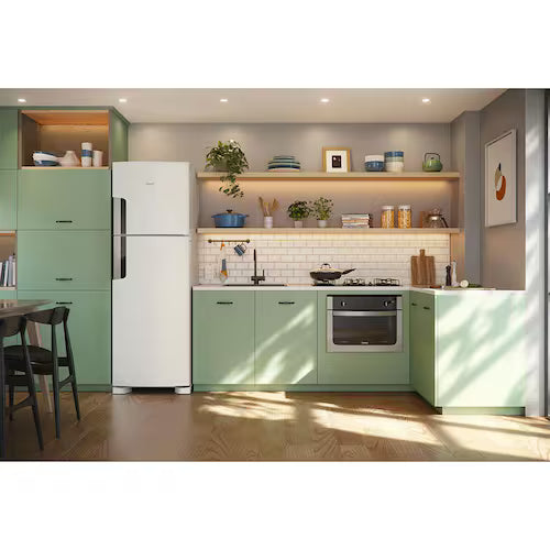 Geladeira Consul Duplex CRM44AB Frost Free 386L com Altura Flex, Função Turbo, Iluminação em LED e Freezer Espaçoso - Branca - 110V