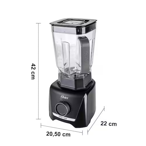 Liquidificador Oster 1400W Full Preto 3,2L - OLIQ610 - 110V