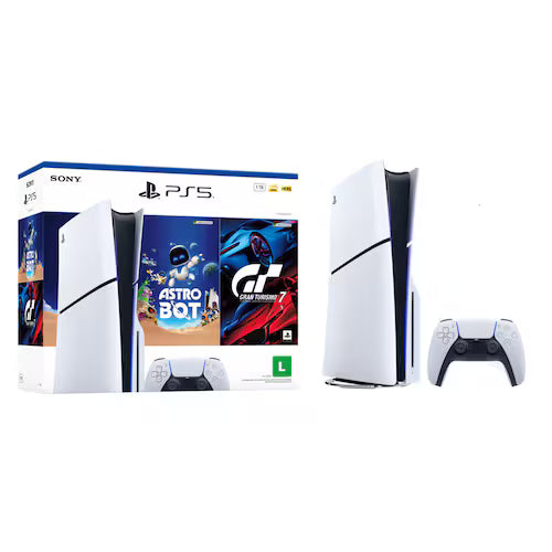 Console PlayStation®5 Slim Disk- Pacote ASTRO BOT e Gran Turismo 7 - PS5