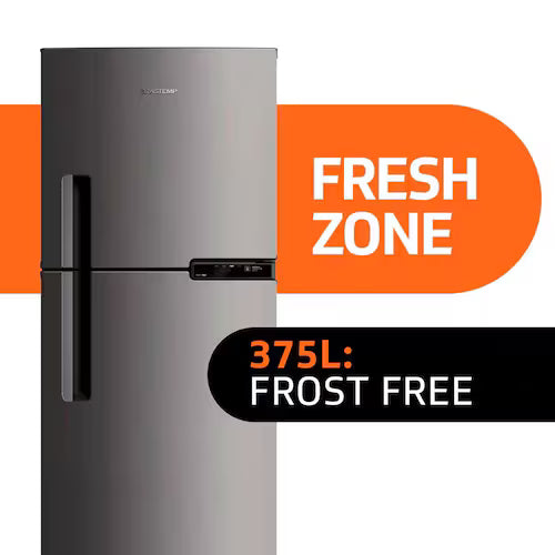 Geladeira Brastemp 375L BRM44HK Frost Free Duplex Extrafrio Fresh Zone Inox - 110V