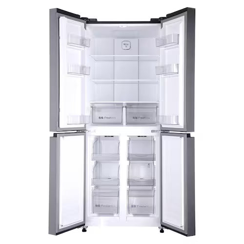 Geladeira Refrigerador HQ Frost Free Inverter Multidoor 426 Litros Cinza HQ-426MDFF - 110V