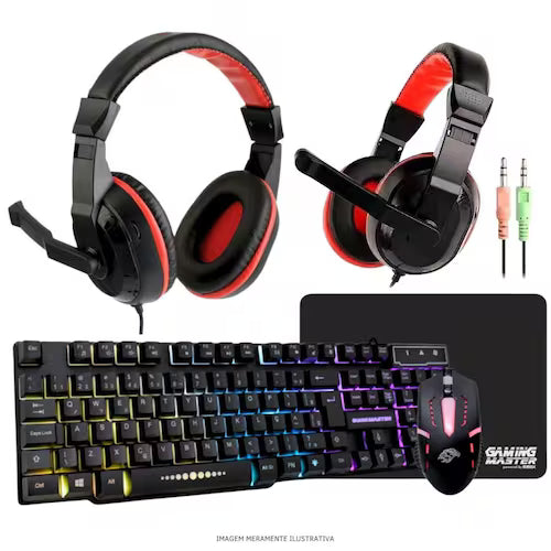 Computador Gamer Completo TOB Intel Core i5 SSD 480GB 16GB Teclado Mouse Mouse Pad e Headset Gamer Monitor 23 Windows 10 Pro Trial