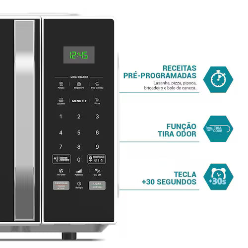 Micro-ondas 25L Philco Função Tira Odor 1100W PM27 - Micro-ondas Philco 25L