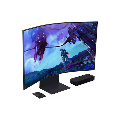 Monitor Gamer Samsung Odyssey Ark 55 2nd Gen 4K, Tela Curva, 165Hz, 1ms, FreeSync Premium Pro