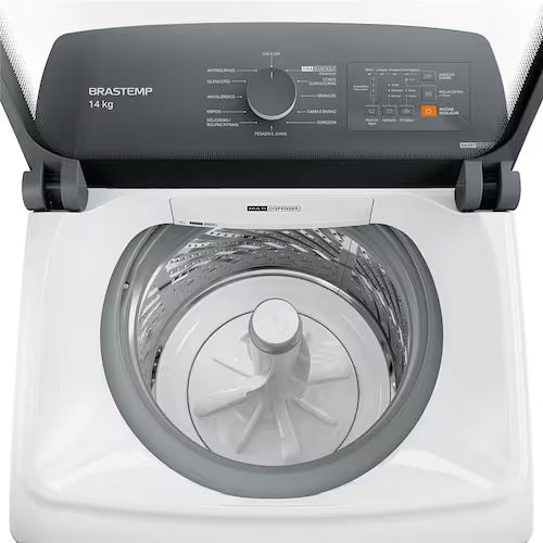 Máquina de Lavar Brastemp 14Kg Branca com Ciclo Tira Manchas Advanced e Smart Sensor - BWK14BB - 110V
