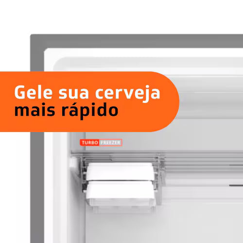 Geladeira Brastemp 375L BRM44HK Frost Free Duplex Extrafrio Fresh Zone Inox - 110V