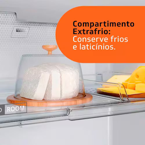 Geladeira Brastemp 375L BRM44HK Frost Free Duplex Extrafrio Fresh Zone Inox - 110V