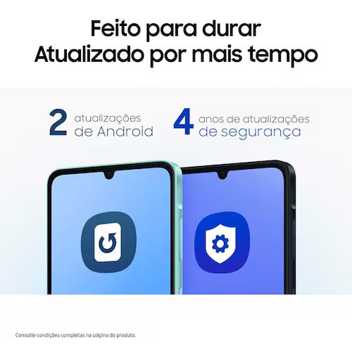 Smartphone Samsung Galaxy A06 Branco 4G 128GB 4GB RAM Tela 6,7 Processador Octa-Core, Câmera Traseira de 50MP e Selfie de 8MP