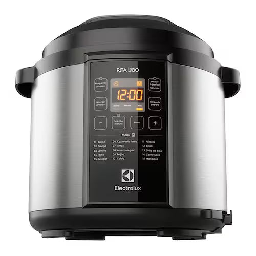 Panela de Pressão Elétrica Electrolux 6L Preta Experience por Rita Lobo (PCC20) - 110V