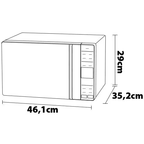 Micro-ondas Electrolux Efficient ME23B Função Manter Aquecido Desidratar Branco 23L - 110V