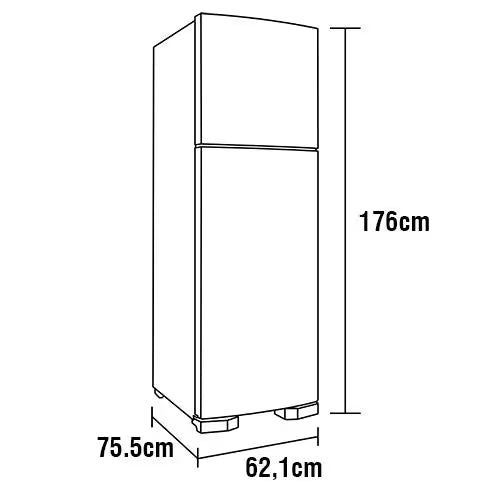 Geladeira Brastemp 375L BRM44HK Frost Free Duplex Extrafrio Fresh Zone Inox - 110V