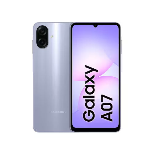 Celular Samsung Galaxy A07 128GB, 4GB, Câmera 50MP, Tela 6.7, Proteção IP54, Processador 6nm - Violeta