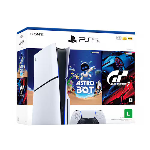Console PlayStation®5 Slim Disk- Pacote ASTRO BOT e Gran Turismo 7 - PS5