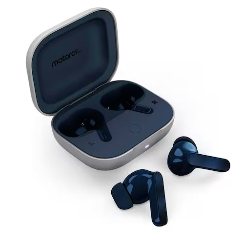 Fone de ouvido Sem Fio Bluetooth Motorola Moto Buds Cancelamento de Ruído Ativo - Dark Blue