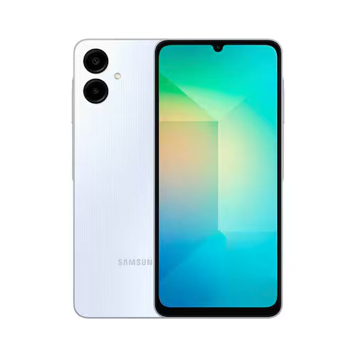 Smartphone Samsung Galaxy A06 Branco 4G 128GB 4GB RAM Tela 6,7 Processador Octa-Core, Câmera Traseira de 50MP e Selfie de 8MP